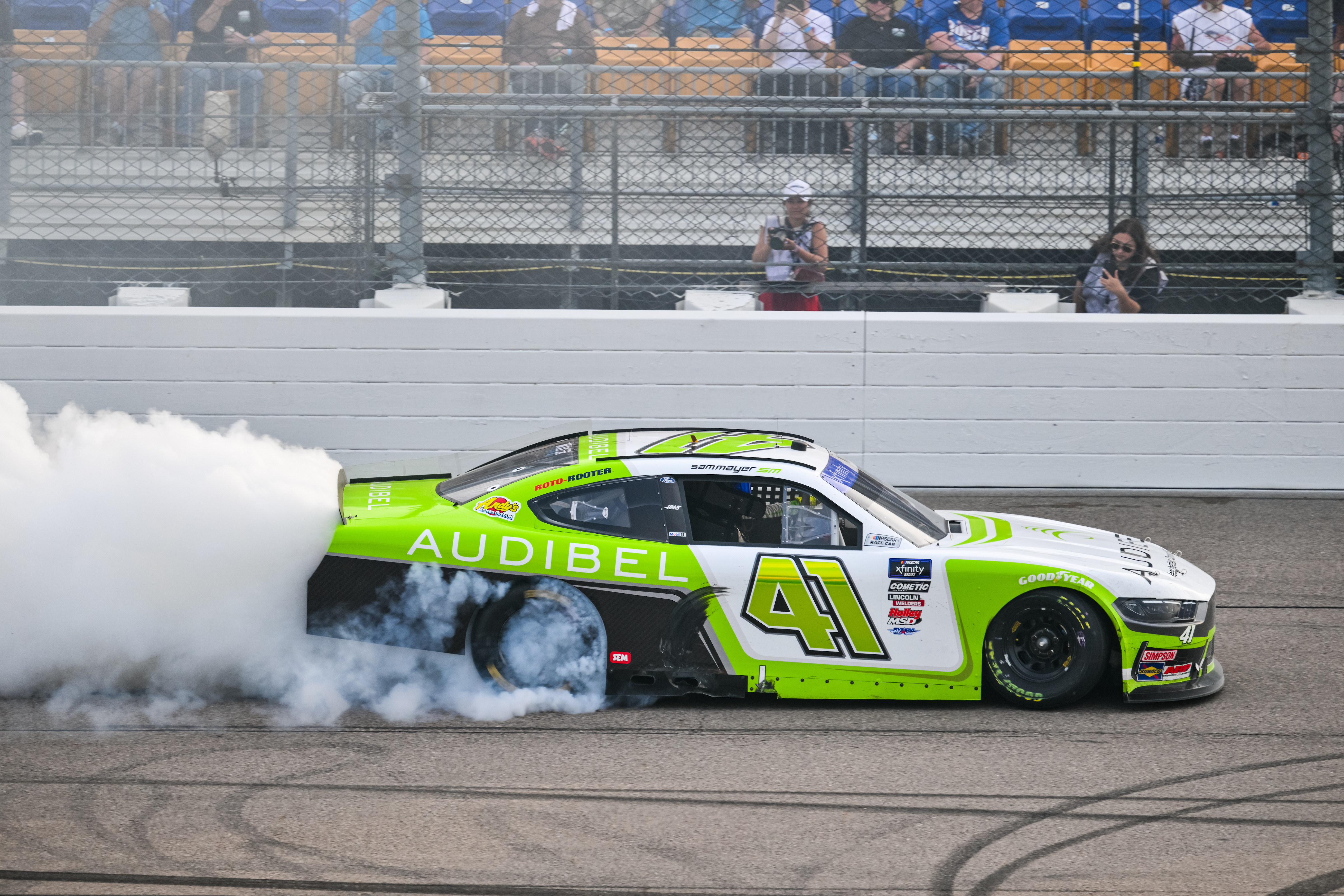 August 02, 2025: NASCAR races at Iowa Speedway in Newton, Iowa. 

(HHP/Jacy Norgaard)